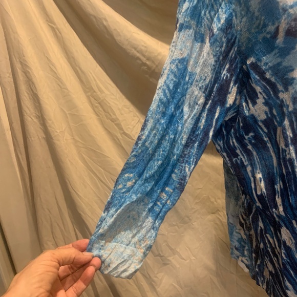 Nic + Zoe linen blend cardigan light sweater - Picture 2 of 4